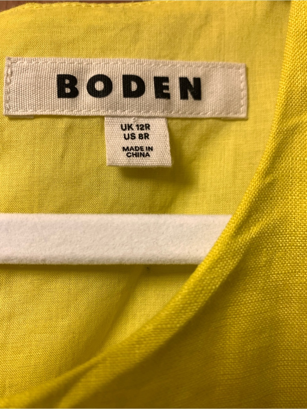 Boden Yellow Midi Dress Size 8 Special Occasion